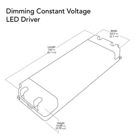 12V 24W Triac Dimmable LED Driver VBD-012-024DM, Veroboard