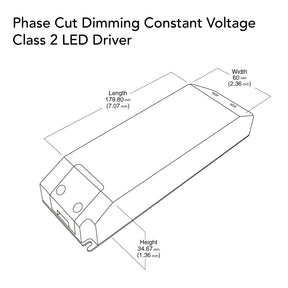 VBD-012-060DM Triac Dimmable Constant Voltage LED Driver 12V 60W